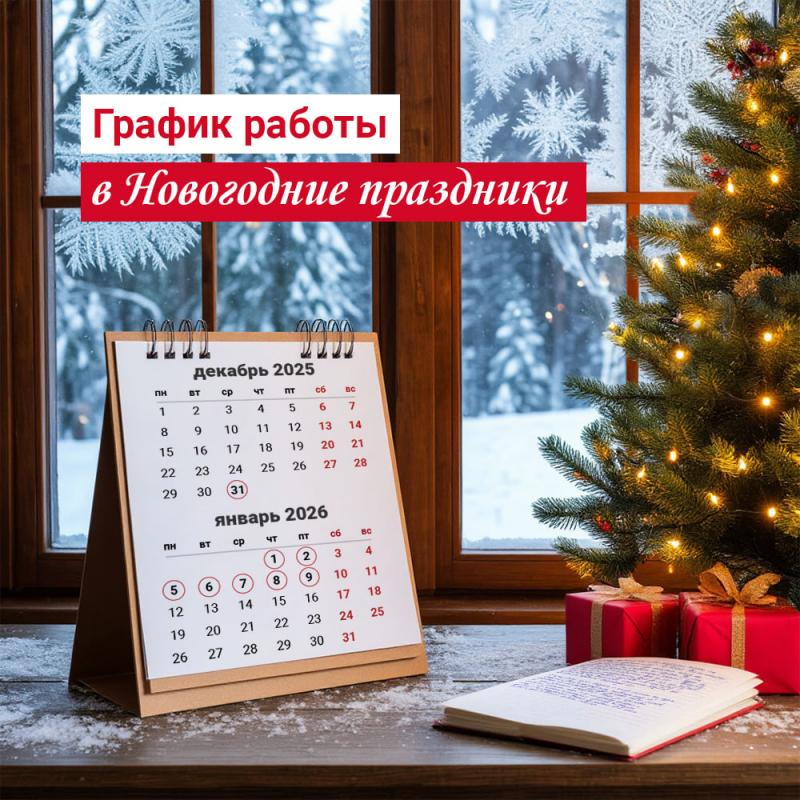 График работы в новогодние праздники